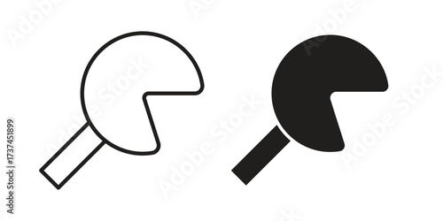 Fortune cookie icon vector sign symbol