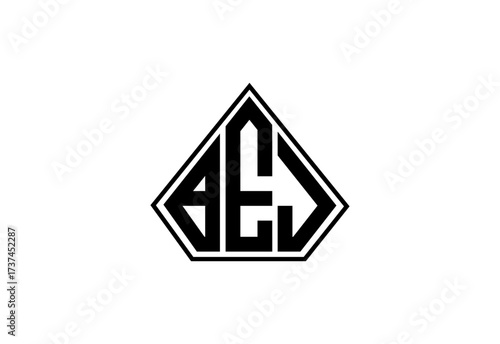 BEJ Custom Monogram Logo Design.