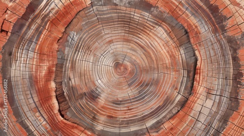 Seamless cedar tree slice texture