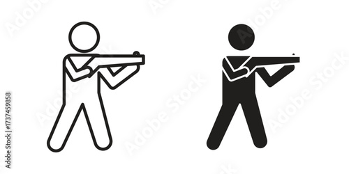 Hunter icon vector sign symbol