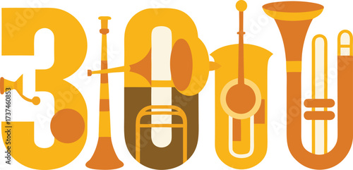 30 big band brass icons bundle vector illustration for eps format
