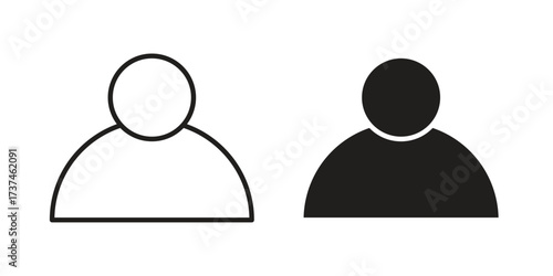 Individual icon vector sign symbol
