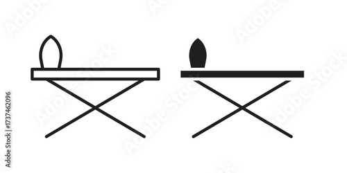 Iron board icon vector sign symbol