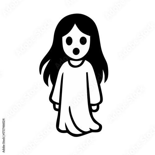 Halloween kuntilanak horror vector