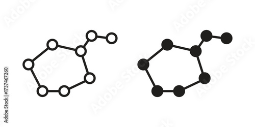 Lyra Constellation icon vector sign symbol