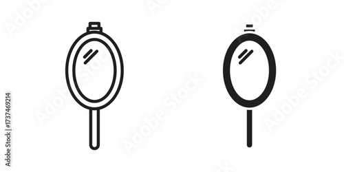 Magic mirror icon vector sign symbol