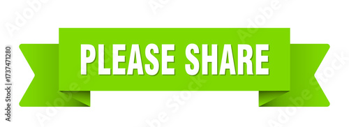 please share ribbon isolated on transparent background. please share ribbon