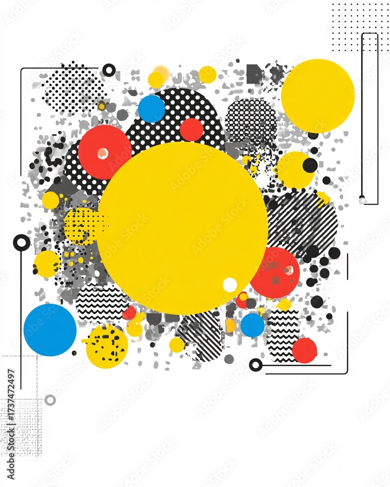 Obraz premium bold line underlining blank region, minimal editorial layout, copyspace