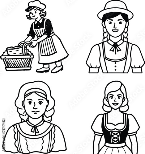 typical bavarian woman
