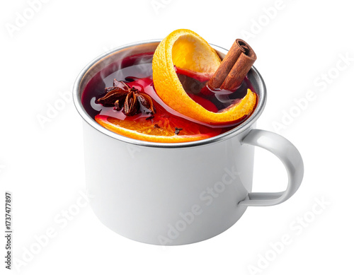 Enamel Mug Orange Peel