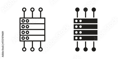 Proxy server icon vector sign symbol
