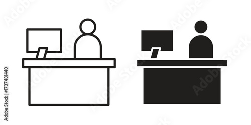 Reception icon vector sign symbol