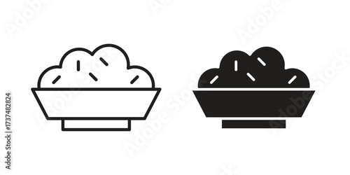 Risotto icon vector sign symbol
