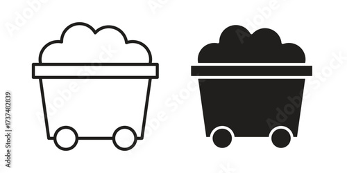 Raw material icon vector sign symbol