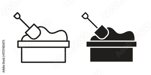 Sandbox icon vector sign symbol
