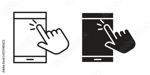 Self service icon vector sign symbol