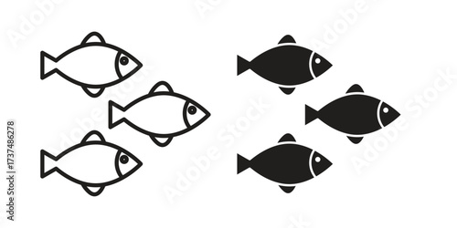 Shoal icon vector sign symbol