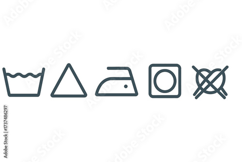 Laundry care symbols guide for proper garment care and maintenance