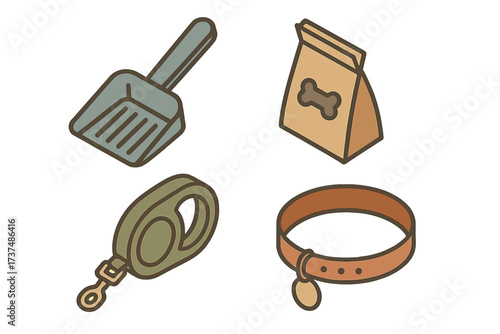 Pet care essentials for responsible pet owners including feeding, grooming, and walking supplies
