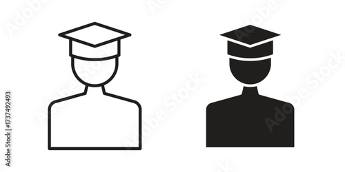 Student icon vector sign symbol