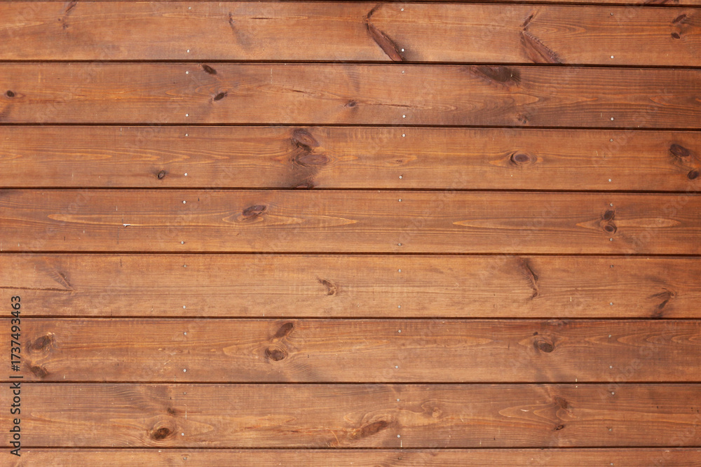 Naklejka premium Rustic wooden background with natural plank texture. Old boards surface for design, template, decoration, rustic style projects and creative backdrop use in presentations or advertising.