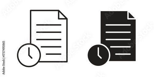 Temporary files icon vector sign symbol