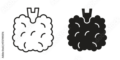 Thyroid gland icon vector sign symbol