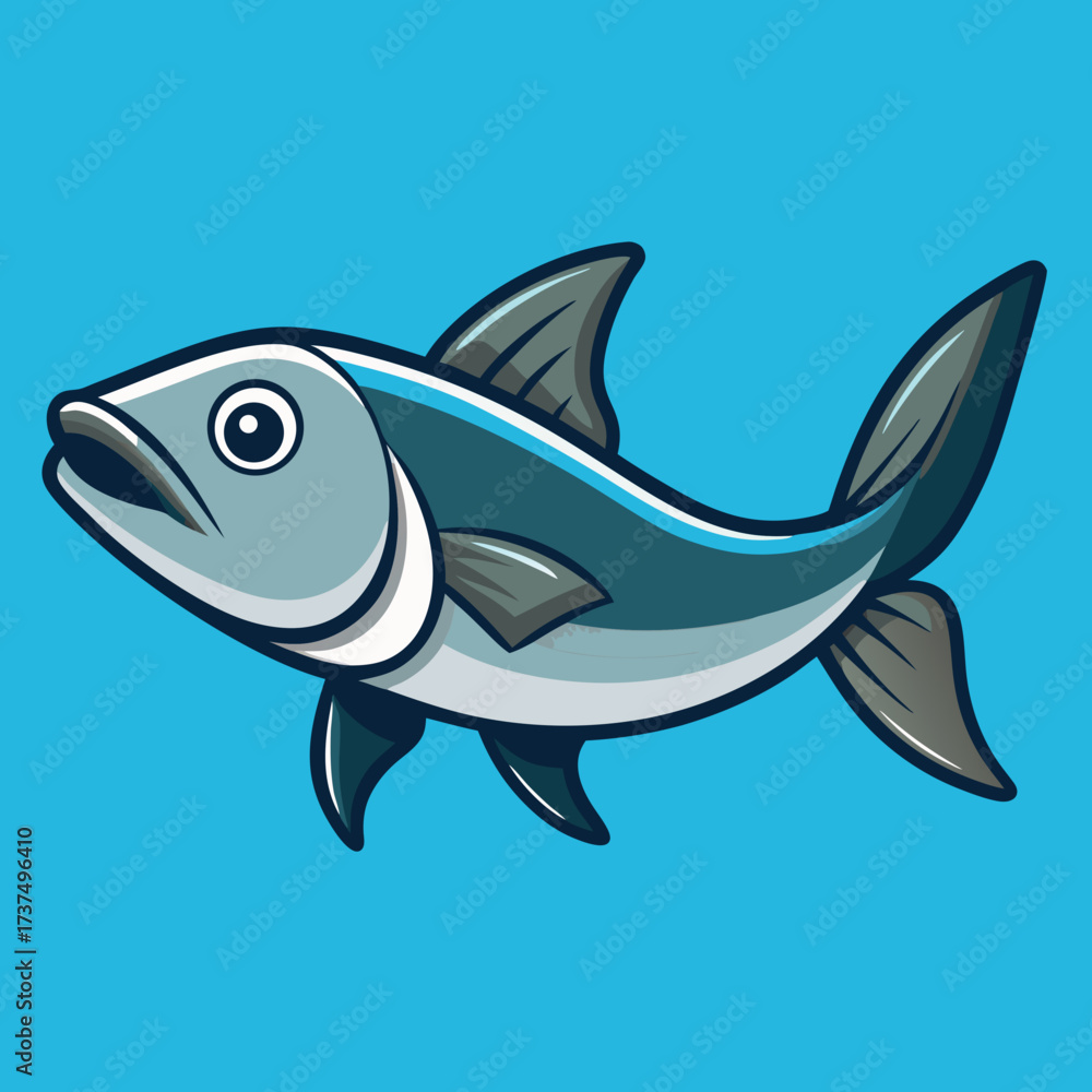 Fototapeta premium vector illustration of fish