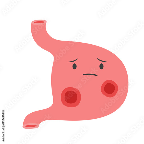 stomach disease concept. vector illustration