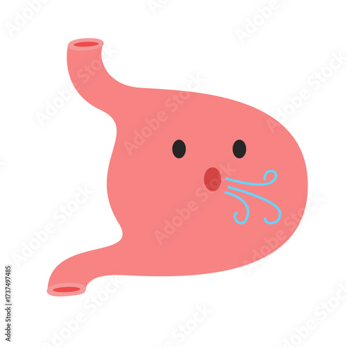 stomach disease concept. vector illustration