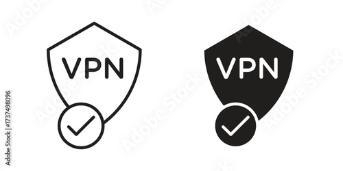 Virtual private network icon vector sign symbol