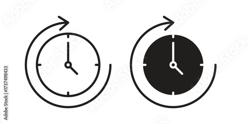 Wait time icon vector sign symbol