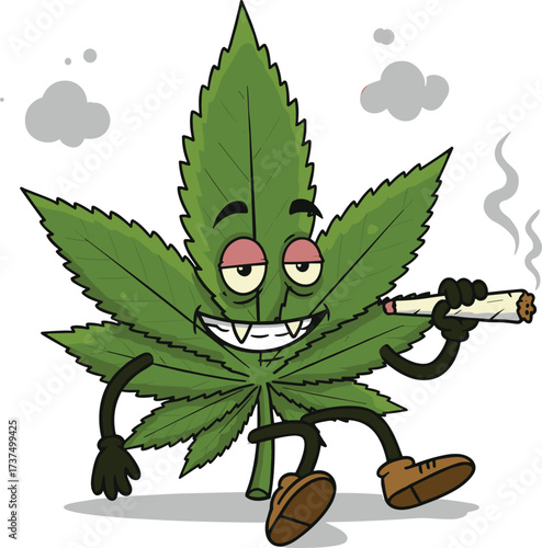 cannabis plant vector illustration