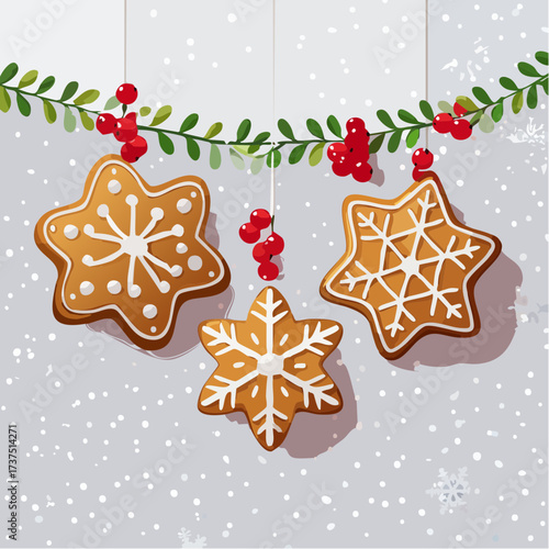 gingerbread cookies and christmas cookies