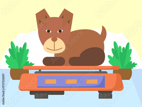 Scale Concept IllustrationVector Style