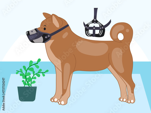 Muzzle Concept IllustrationVector Style
