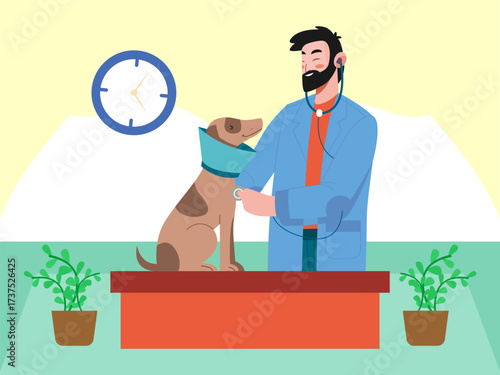 Spay Concept IllustrationVector Style