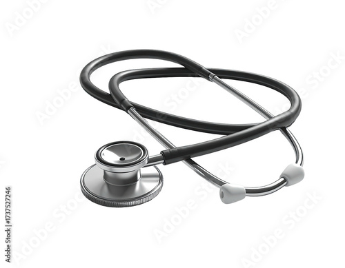 Detailed close-up of a silver and black medical instrument, resting on black