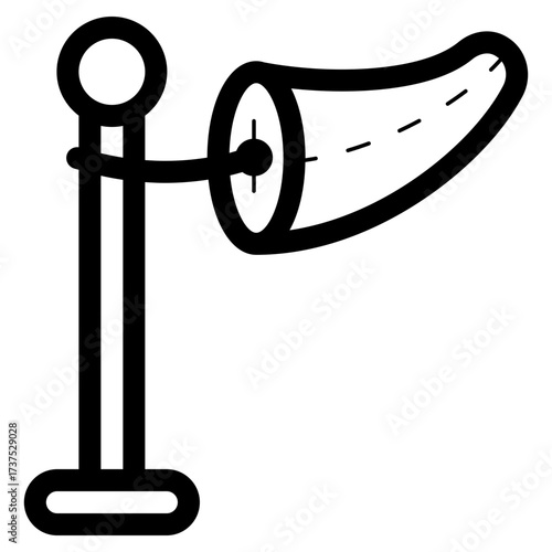 windsock wind direction indicator icon