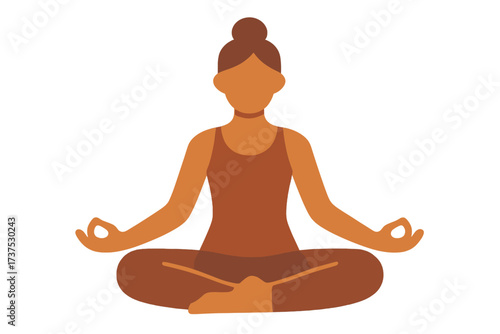 Yoga practice in a serene setting with a focused individual meditating in a peaceful pose