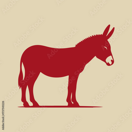 vector " donkey " illustration vector Design with background
