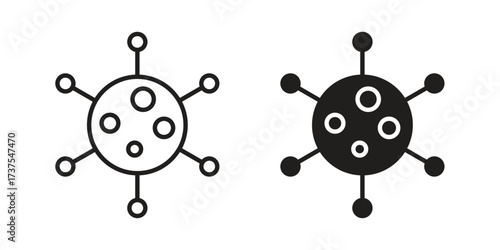 Cancer icon art in black and white
