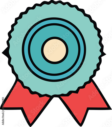 Award ribbon recognition achievement medal first place prize emblem symbol of excellence victory celebration honor