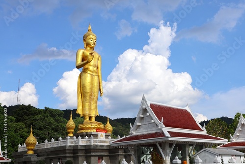 Canvastavla Huge Golden Buddha Statue from Phra Phutthamongkol Maharat - Hatyai, Thailand Bu