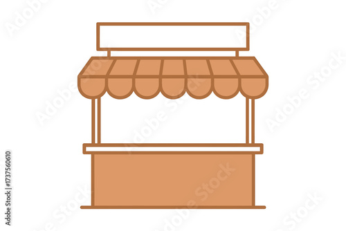 Market stall with canopy designed for outdoor events and gatherings during daytime activities