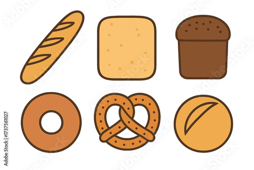 Variety of delicious baked goods featuring different bread types and pastries