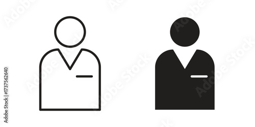 Cashier icon art in black and white