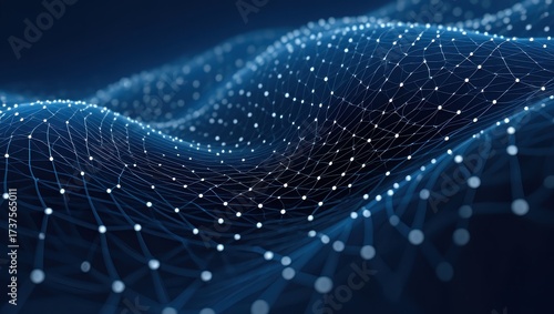 abstract blue background with waves