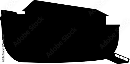 Noah Legendary Ark Silhouette for Creative Biblical Designs