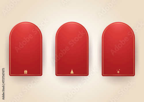 Christmas sale stickers and label. Price tag holiday. Christmas stickers. Free space for text.